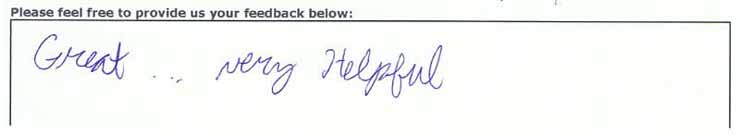 Great, very helpful